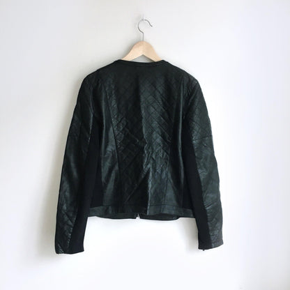 Harve Benard quilted vegan moto jacket - size Large