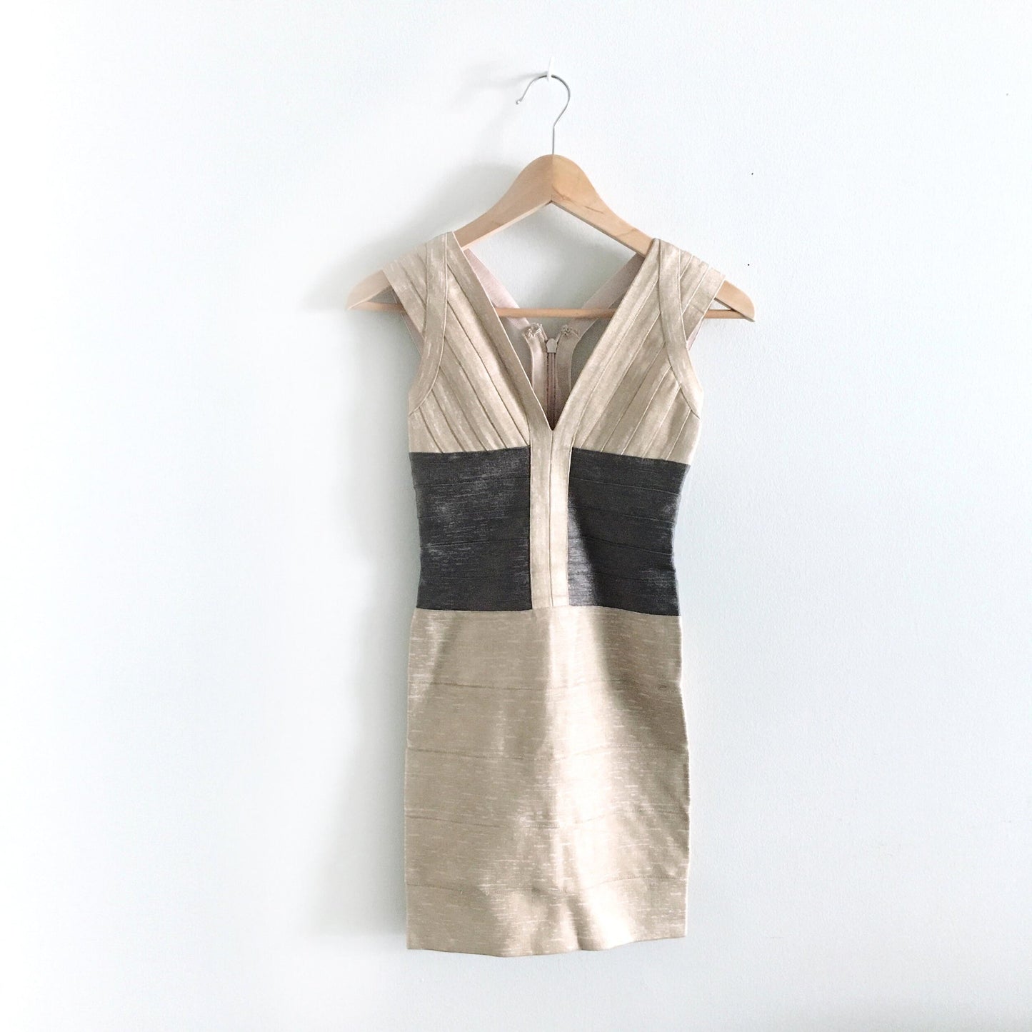 herve jeger metallic bandage dress