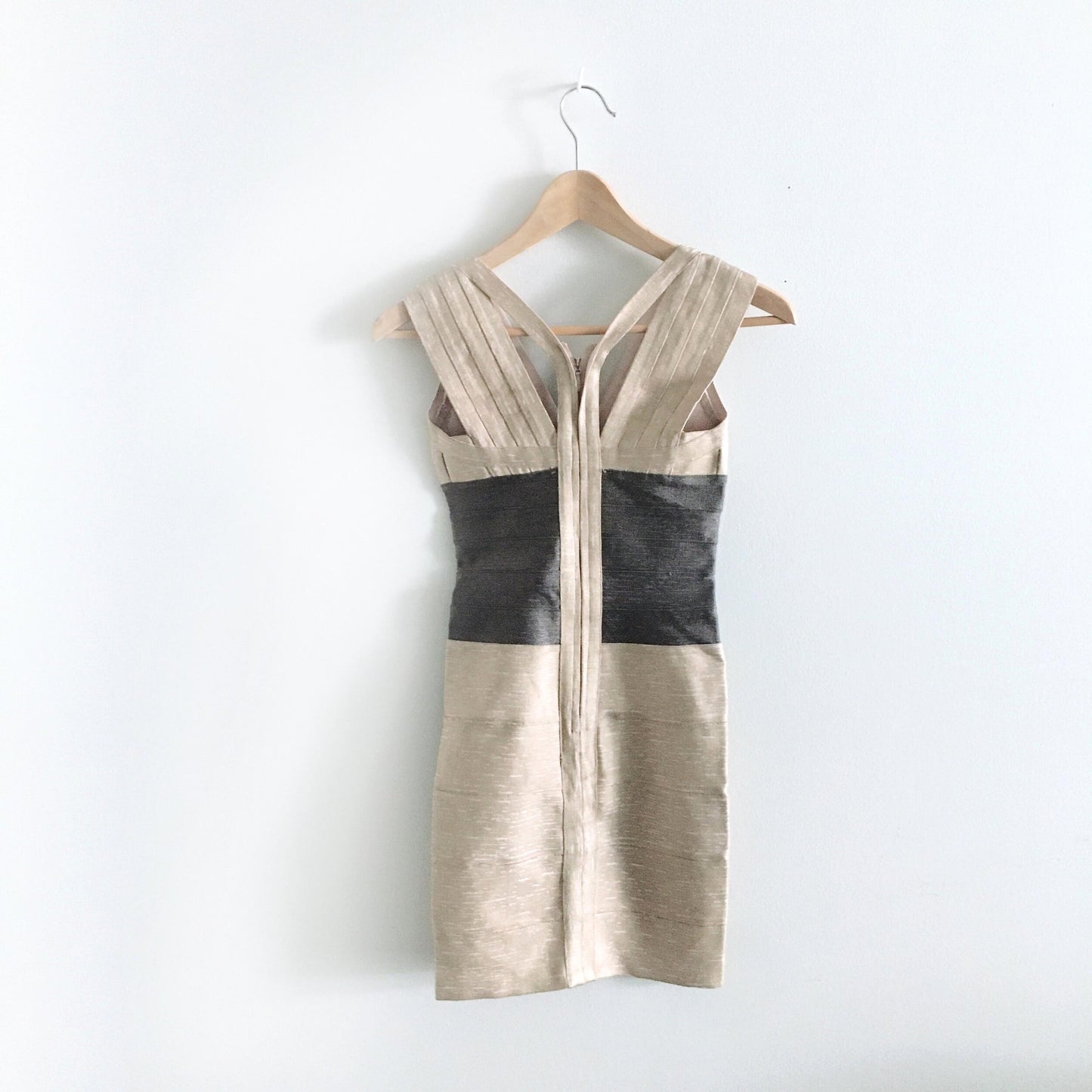 herve jeger metallic bandage dress