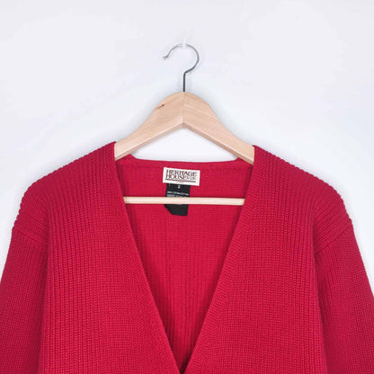 Vintage nautical double breasted crop cardigan - size Small