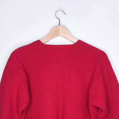 Vintage nautical double breasted crop cardigan - size Small