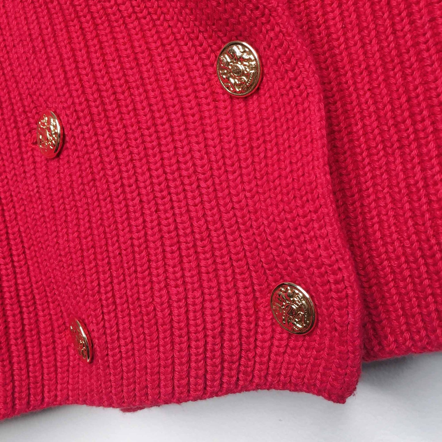 Vintage nautical double breasted crop cardigan - size Small