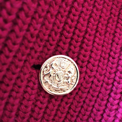 Vintage nautical double breasted crop cardigan - size Small