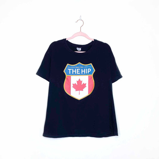 tragically hip final tour canada highway graphic tee - size medium