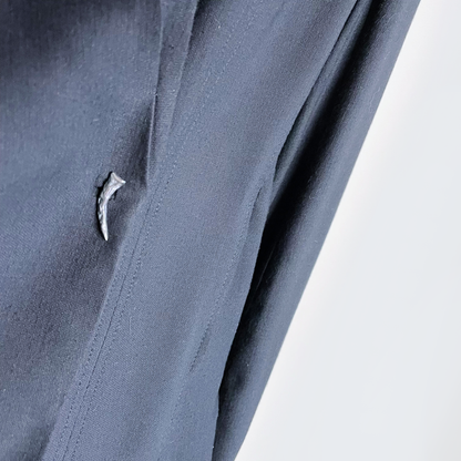 helmut lang draped asymmetrical blazer with tooth button - size 2