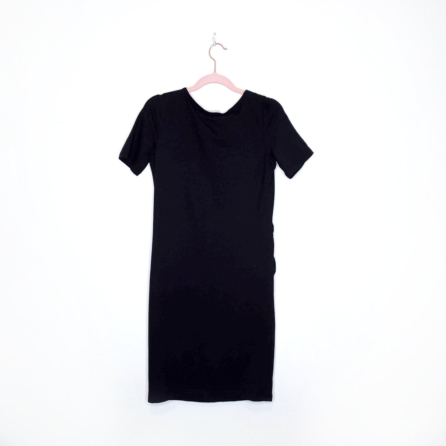 nwt h&m black maternity t-shirt dress - size small