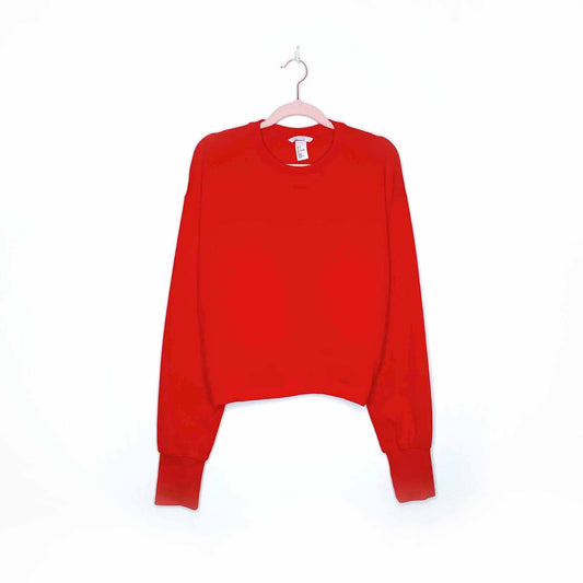 h&m dividend ruched hole sweatshirt - size 4
