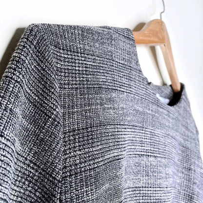 nwt h&m suited peplum long sleeve work top - size 12