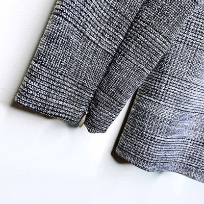 nwt h&m suited peplum long sleeve work top - size 12