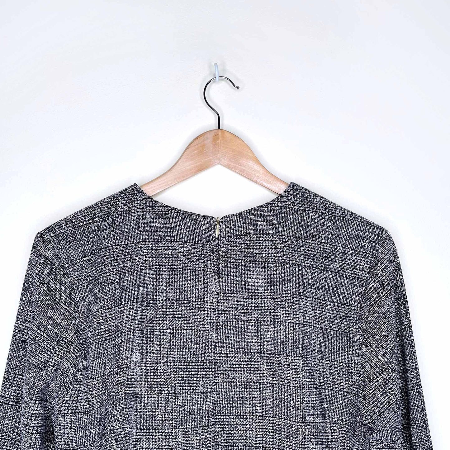 nwt h&m suited peplum long sleeve work top - size 12