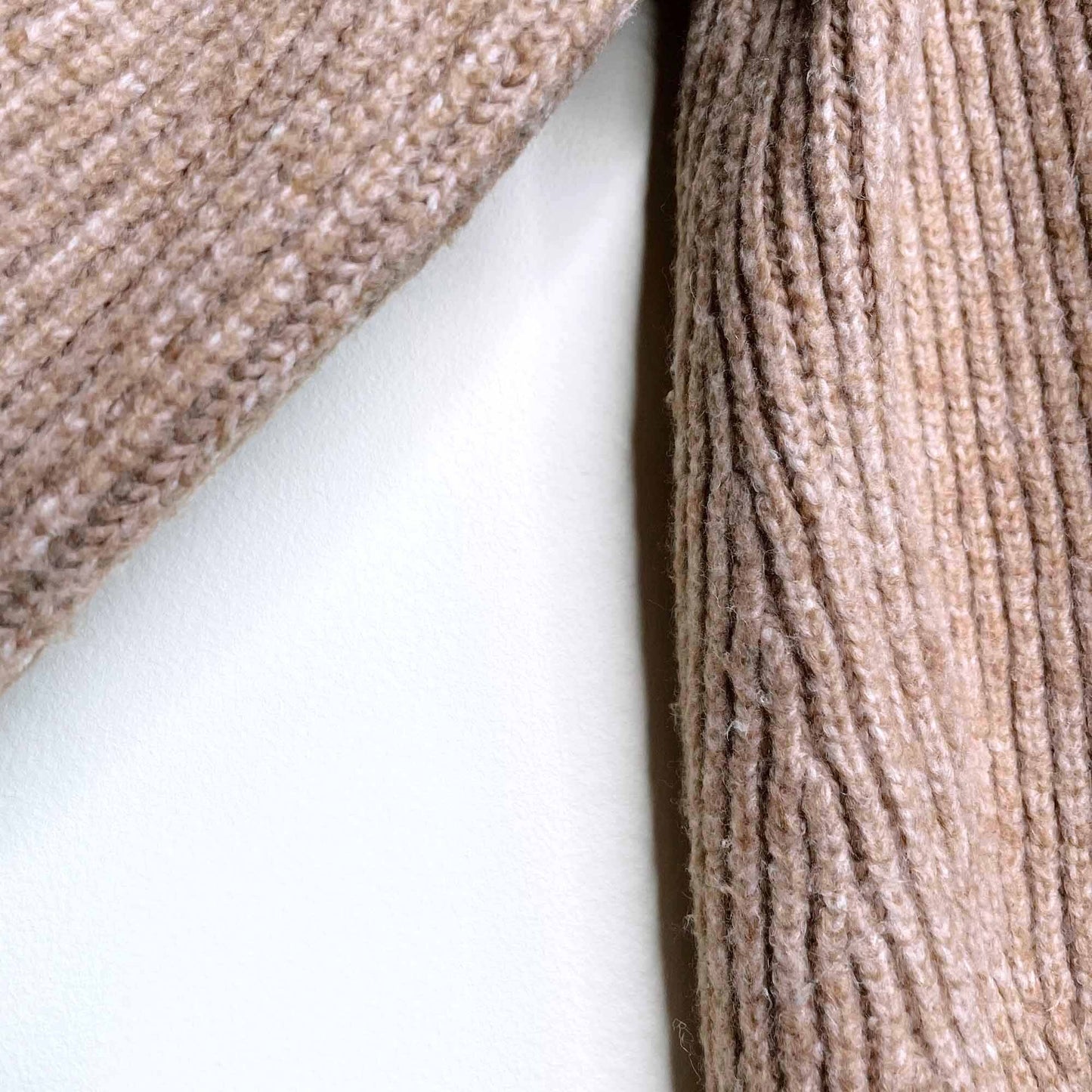 h&m mock neck ribbed balloon sleeve sweater - size large