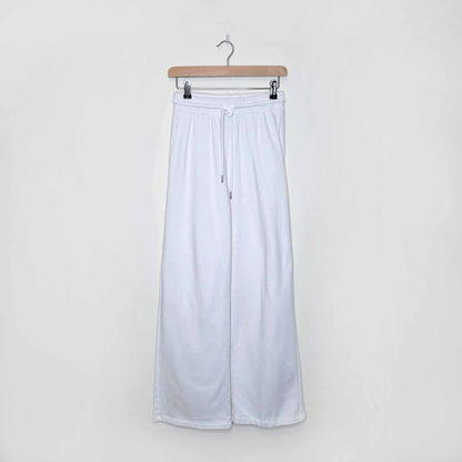 h&m wide cut high rise cozy sweat pants - size small