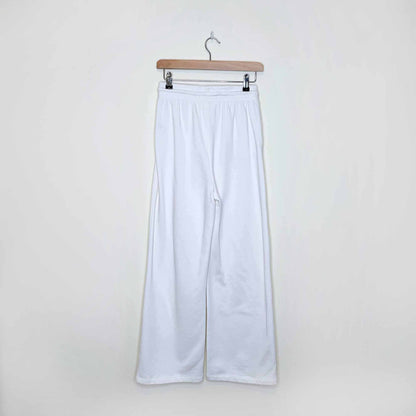 h&m wide cut high rise cozy sweat pants - size small