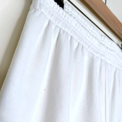 h&m wide cut high rise cozy sweat pants - size small