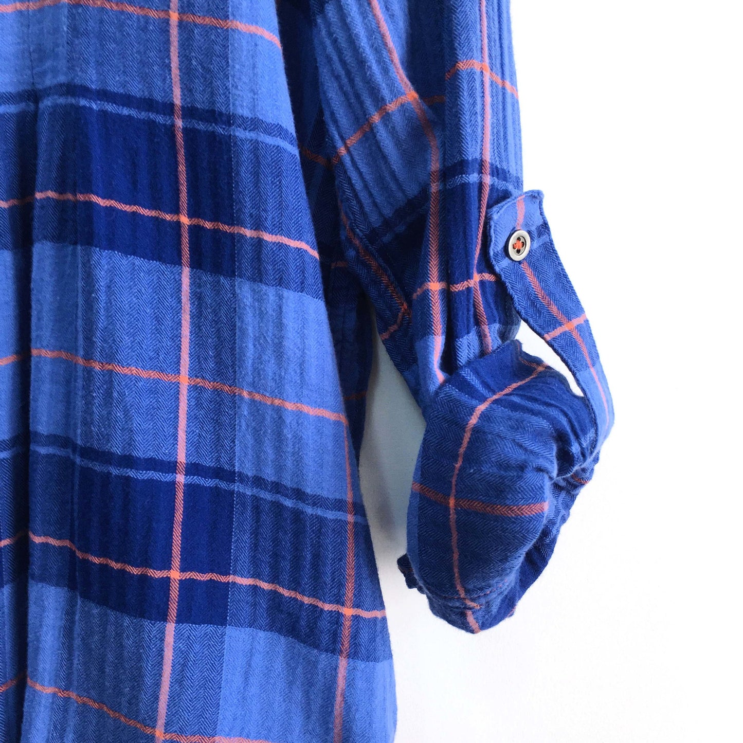 Holding Horses Plaid Gauze Tunic - size Medium