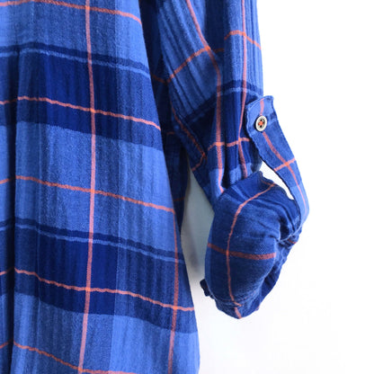 Holding Horses Plaid Gauze Tunic - size Medium