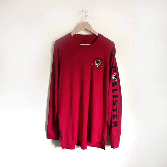 hollister don't stop the youth long sleeve tee - size large