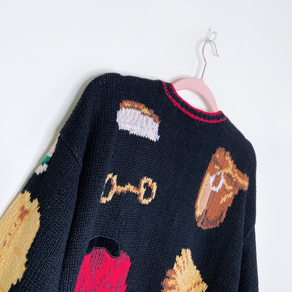 the eagles eye equestrian cardigan sweater - size large