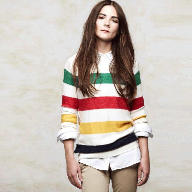 Hudson's Bay HBC Stripes Sweater - size Small