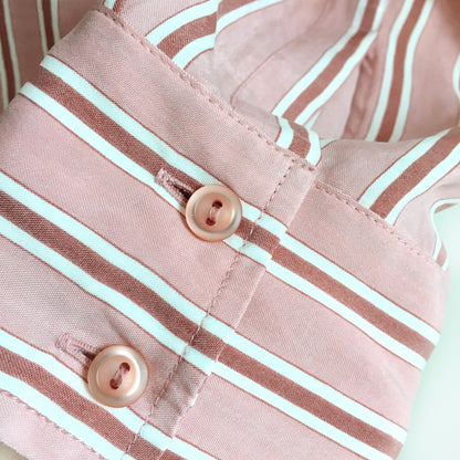 Hugo Boss v-neck cupro button down - size 4