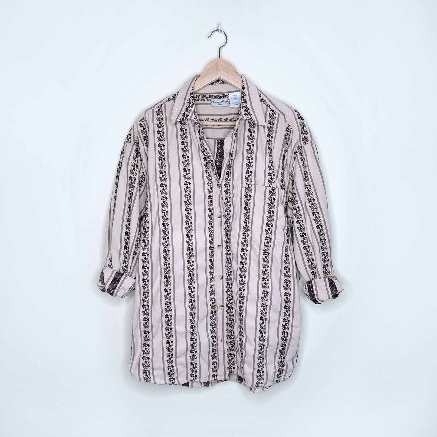 Vintage Huntington Ridge embroidered button down - size 40