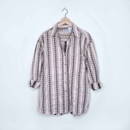 Vintage Huntington Ridge embroidered button down - size 40