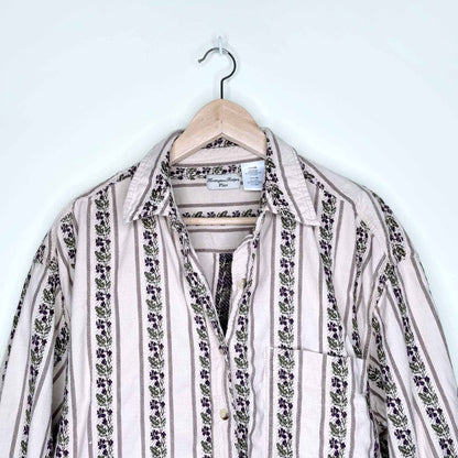 Vintage Huntington Ridge embroidered button down - size 40