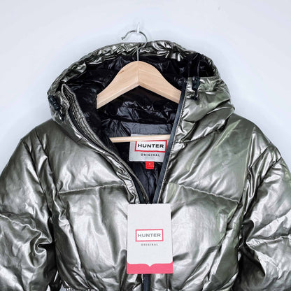NWT Hunter down puffer pewter jacket - size 8