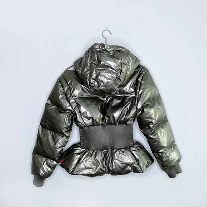 NWT Hunter down puffer pewter jacket - size 8