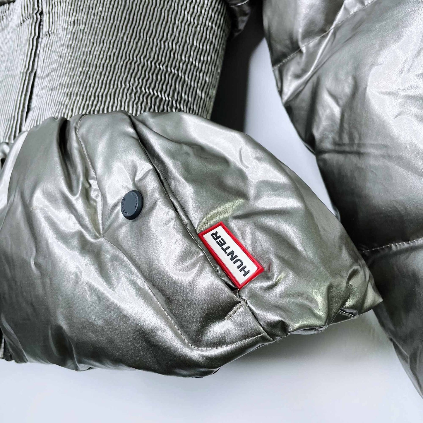 NWT Hunter down puffer pewter jacket - size 8