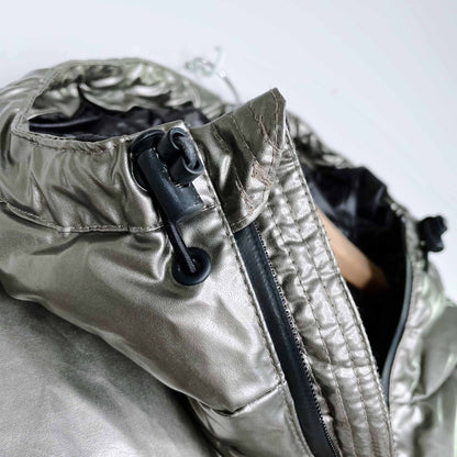 NWT Hunter down puffer pewter jacket - size 8