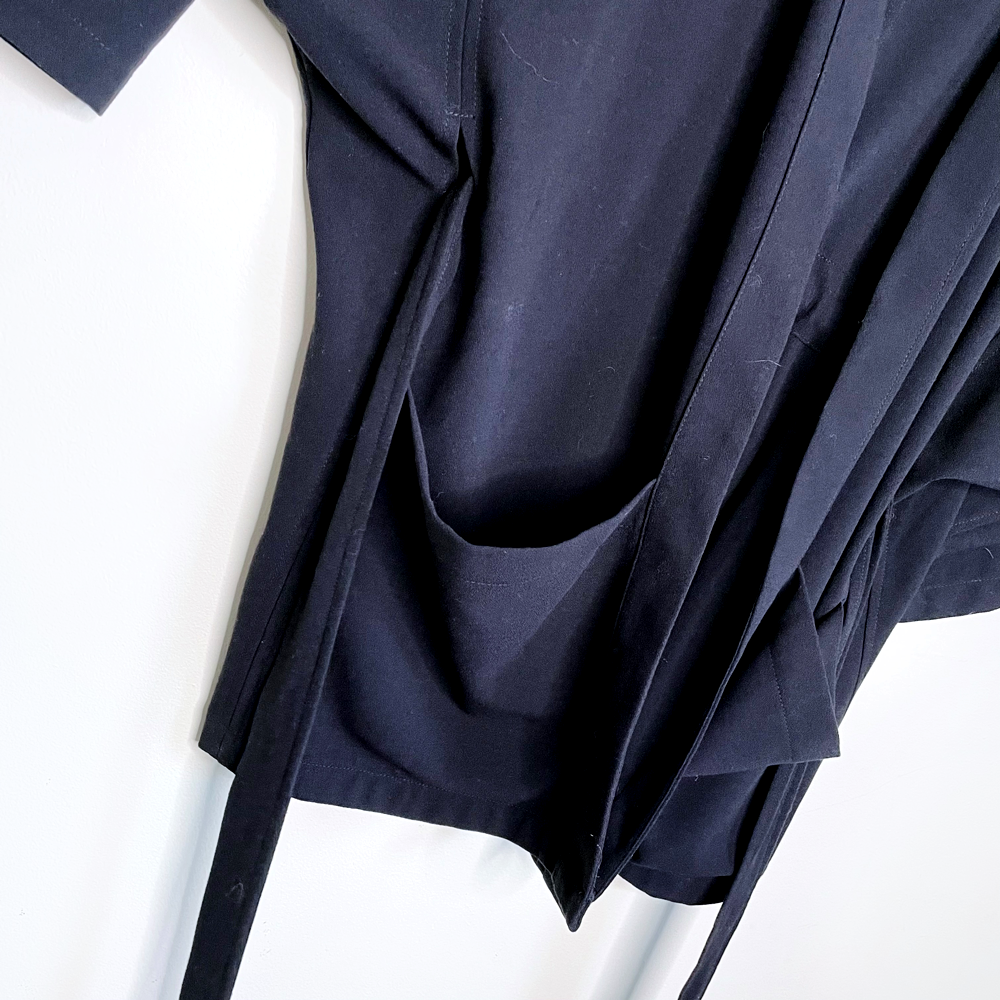 igwt black belted kimono cardigan jacket - size small