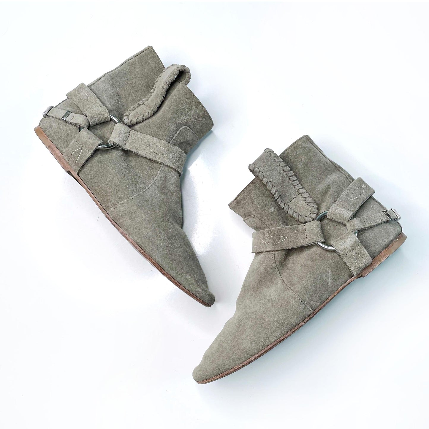 isabel marant étoile suede ralf soho ankle boots - size 38