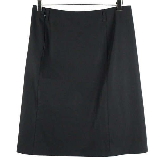 Prada high rise a-line black mini skirt - size 40