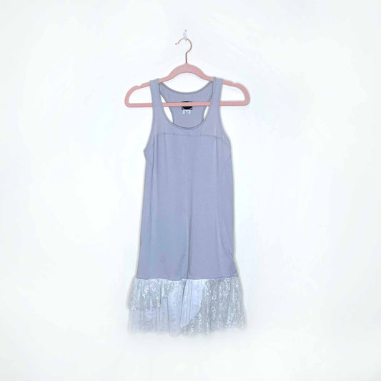 intimately free people tank dress with lace hem - size medium