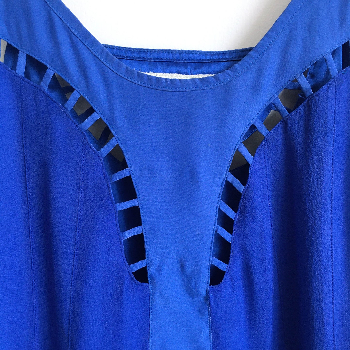 Ya Los Angeles blue silk tank - size Medium