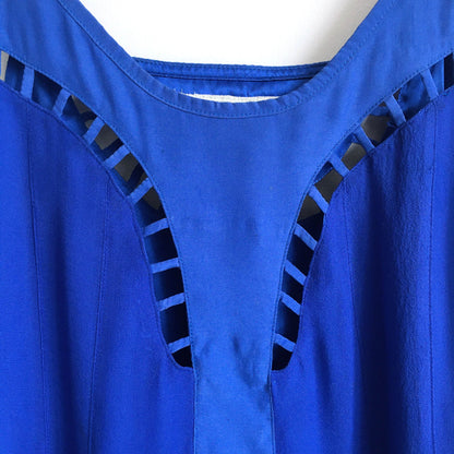 Ya Los Angeles blue silk tank - size Medium