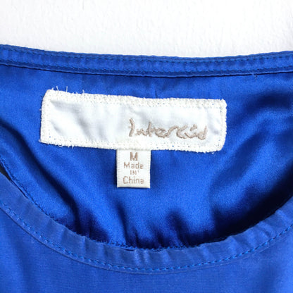 Ya Los Angeles blue silk tank - size Medium