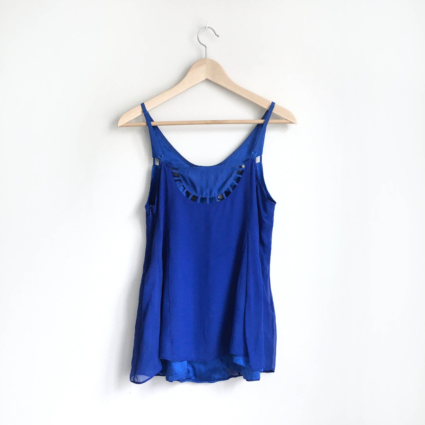 Ya Los Angeles blue silk tank - size Medium