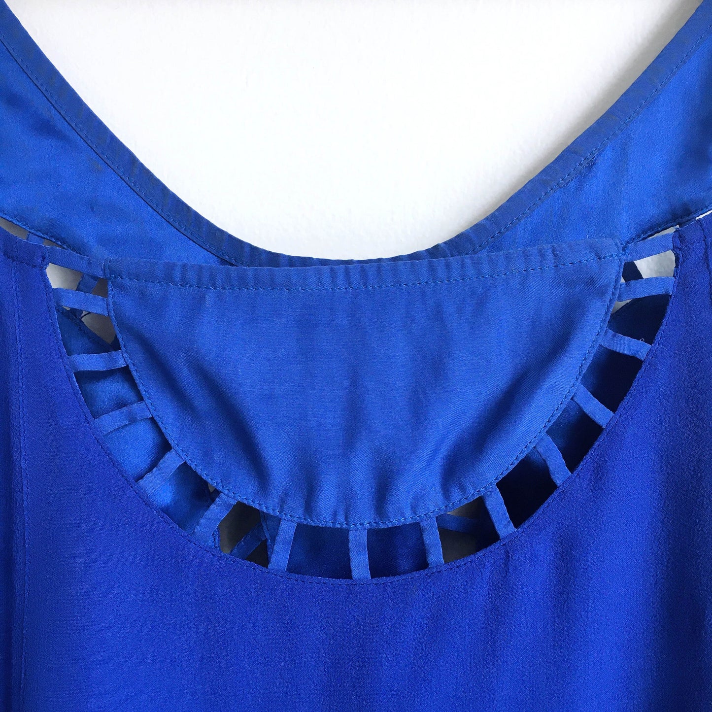 Ya Los Angeles blue silk tank - size Medium