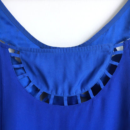 Ya Los Angeles blue silk tank - size Medium