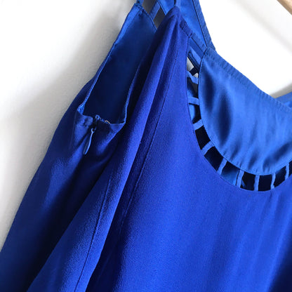 Ya Los Angeles blue silk tank - size Medium