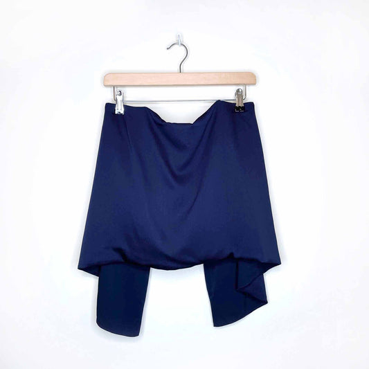 intermix satin silk bustier top with overlay - size large