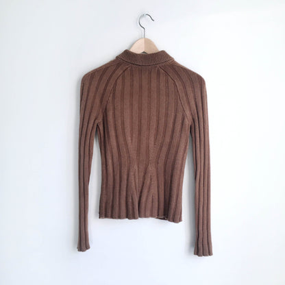 Iris von Arnim ribbed Cashmere Cardigan - size Medium