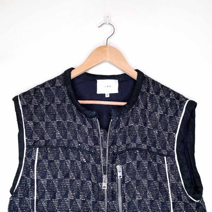 iro oversized cooper quilted vest - size 38