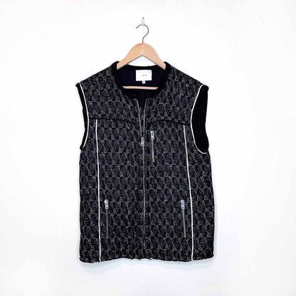 iro oversized cooper quilted vest - size 38