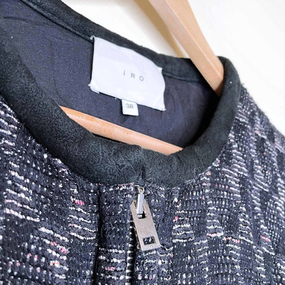 iro oversized cooper quilted vest - size 38