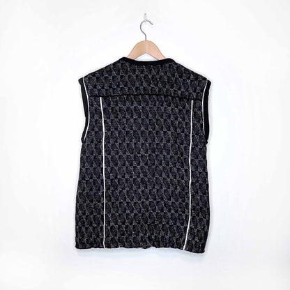 iro oversized cooper quilted vest - size 38