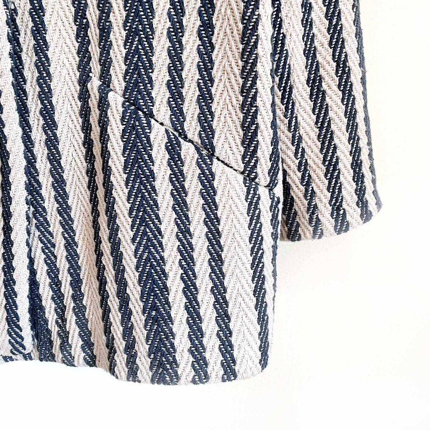 IRO brodnay oversized striped herringbone jacket - size 36