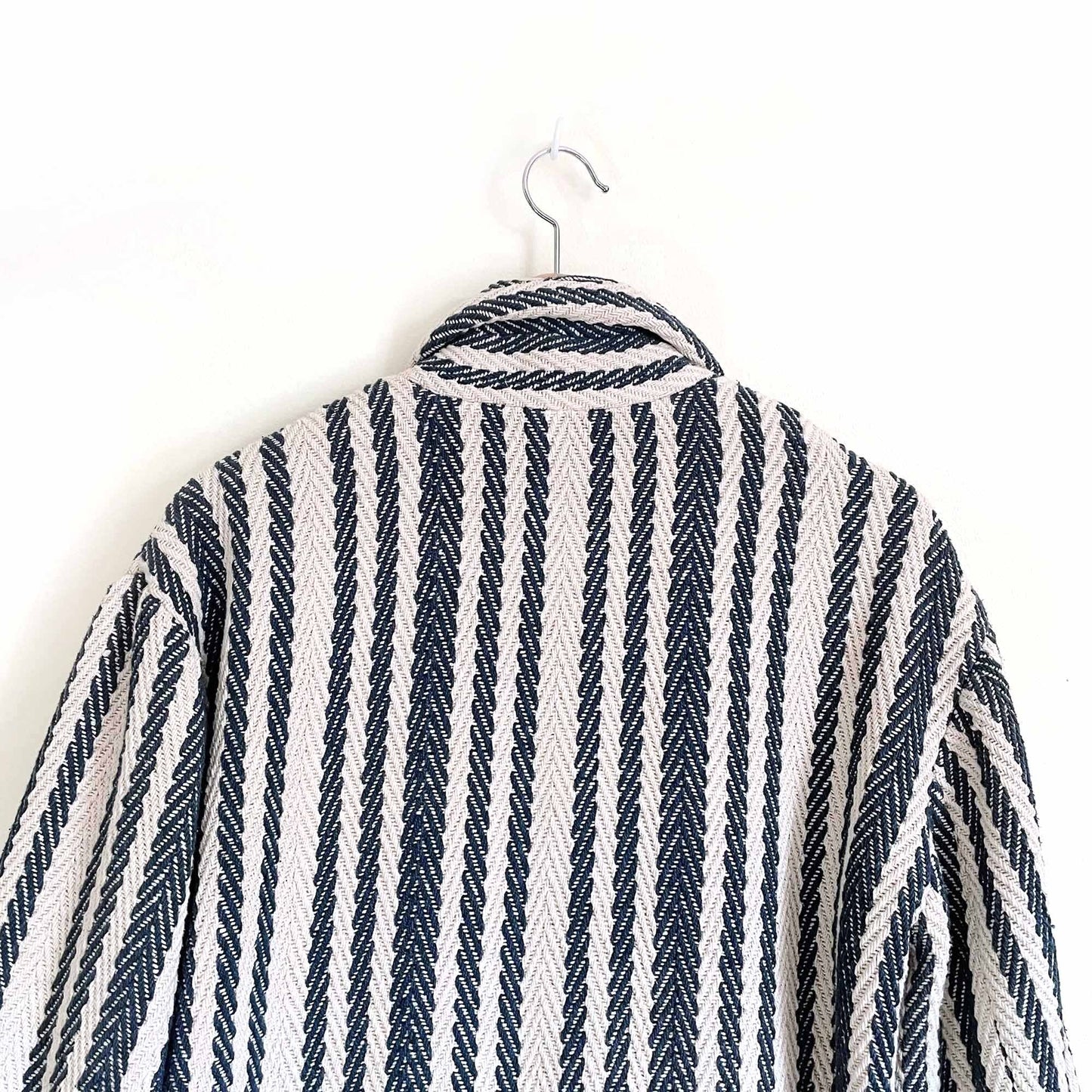 IRO brodnay oversized striped herringbone jacket - size 36